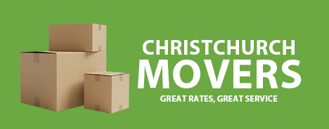 Movers in Christchurch organizing furniture and boxes for a smooth relocation experience